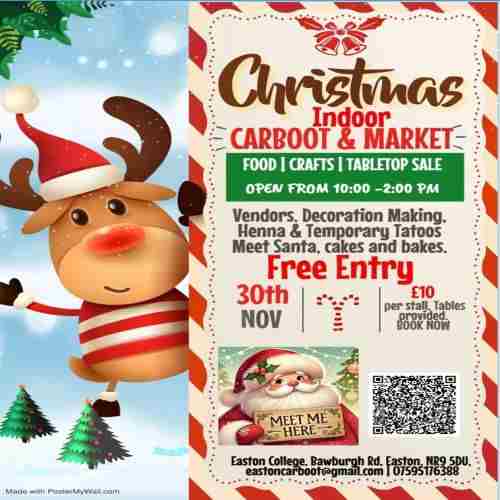 Christmas Market and Carboot in Norwich on 30 Nov