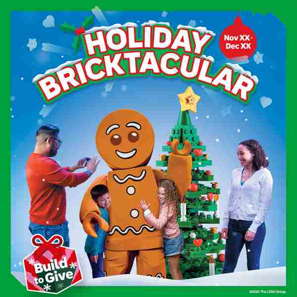 Celebrate Holiday Bricktacular at LEGOLAND Discovery Center Bay Area from November 29 - January 1 in Milpitas on 29 Nov