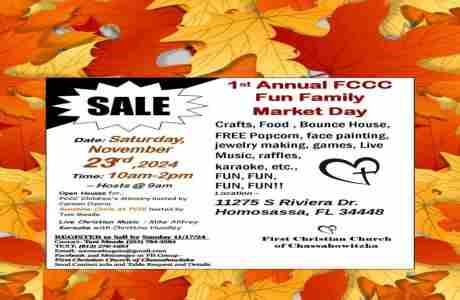 1st Annual FCCC Fun Family Market Day in Florida on 23 Nov