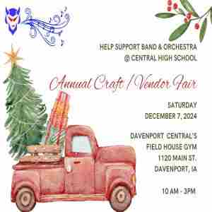 6th Annual Blue Devil Band/Orchestra Vendor/Craft Fair in Davenport on 7 Dec