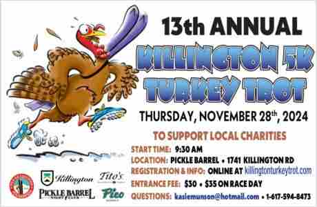 Killington 5K Turkey Trot in Killington on 28 Nov