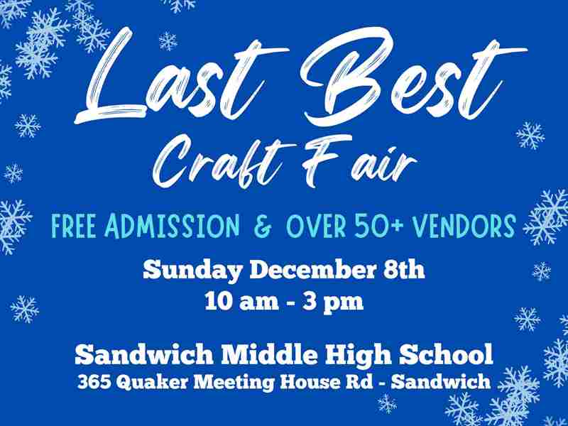 Last Best Craft Fair in Sandwich on 8 Dec