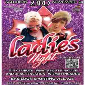 Ladies Night - Pink Tribute and Drag Show! in Basildon on 23 Nov