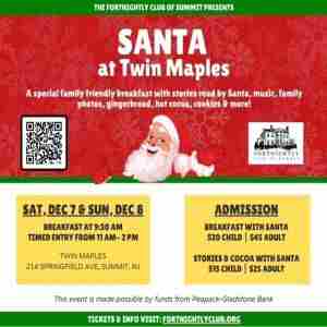 Santa at Twin Maples in Summit on 7 Dec