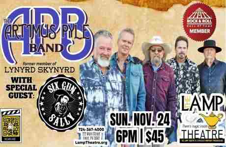 Artimus Pyle Band honoring the music of Lynyrd Skynyrd with special guest, Six Gun Sally in Irwin on 24 Nov