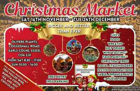 Olivers Plants Christmas Market in Colchester on 16 Nov