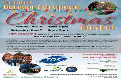 4th Annual Outdoor European Christmas Market-Hayden Chamber in Coeur d'Alene on 6 Dec