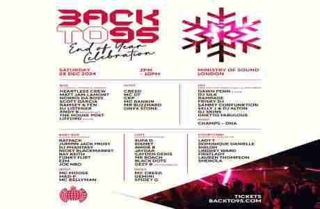 Backto95 End of Year Celebration in London on 28 December 2024