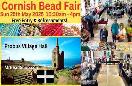 Cornish Bead Fair - Free Entry and Refreshments! in Truro on 25 May