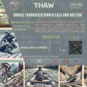 THAW 2024: Idaho's Outdoor Adventure Dinner Gala and Auction! in Boise on 4 Dec