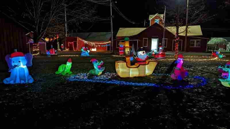 Sullivan County Christmas Lights and Village in Forksville on 30 Nov