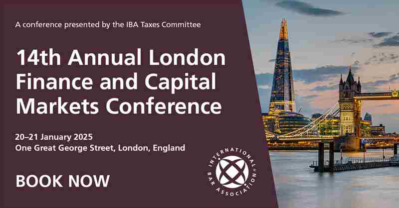 14th Annual London Finance and Capital Markets Conference in London on 20 Jan