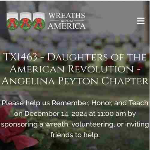 Wreaths Across America in Fulshear on 14 Dec