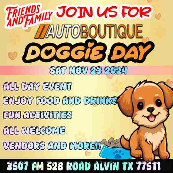 Doggie Day at the Boutique in Alvin on 23 Nov