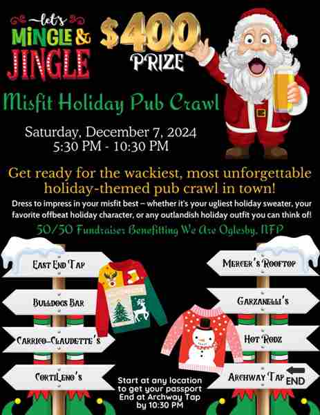 Misfit Holiday Pub Crawl in Illinois on 7 Dec