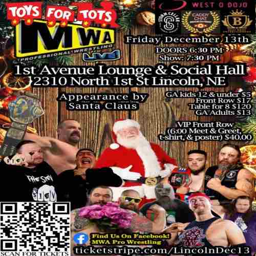 MWA Pro Wrestling in Lincoln on 13 Dec