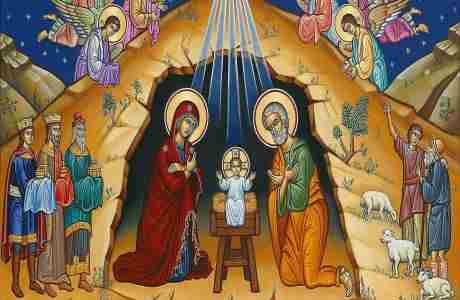 Christmas Eve Service At Holy Cross Orthodox Church in Flagstaff on 24 Dec