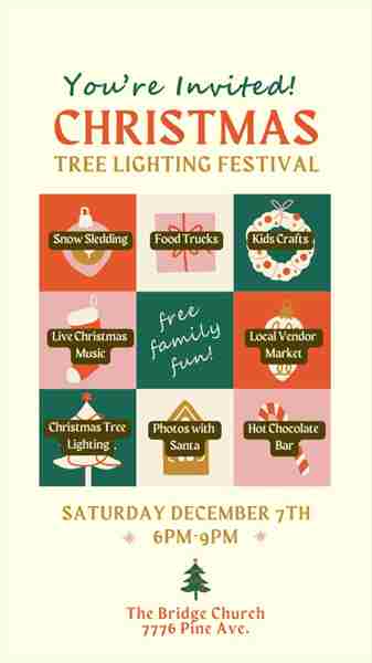 Christmas Tree Lighting Festival in Chino on 7 Dec