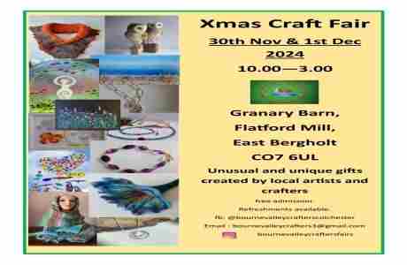 Bourne Valley Crafters Xmas Craft Fair in England on 30 Nov