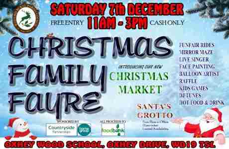 CHRISTMAS FAMILY FAYRE!! in Watford on 7 Dec