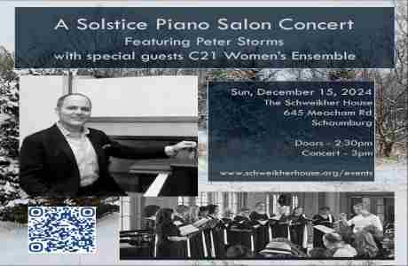 Solstice Salon Concert - Peter Storms, Schweikher House Schaumburg, Feat. Special Guest C21 Singers in Schaumburg on 15 Dec