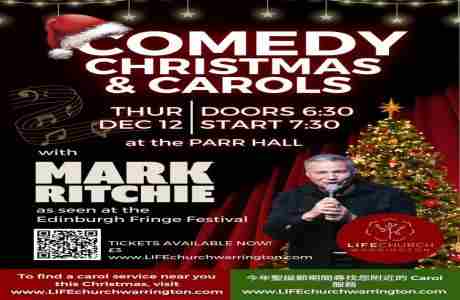 Comedy, Christmas and Carols in Warrington on 12 Dec