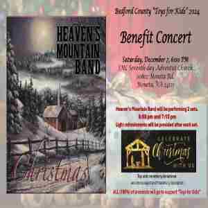 Bedford, Benefit Concert, "Toys for Kids" in Moneta on 7 Dec