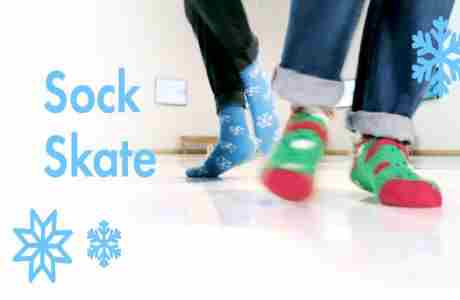 Sock Skating at Chabot Space and Science Center in Oakland on 29 Nov