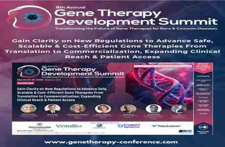 8th Gene Therapy Development Summit 2025 in Boston on 25 March 2025