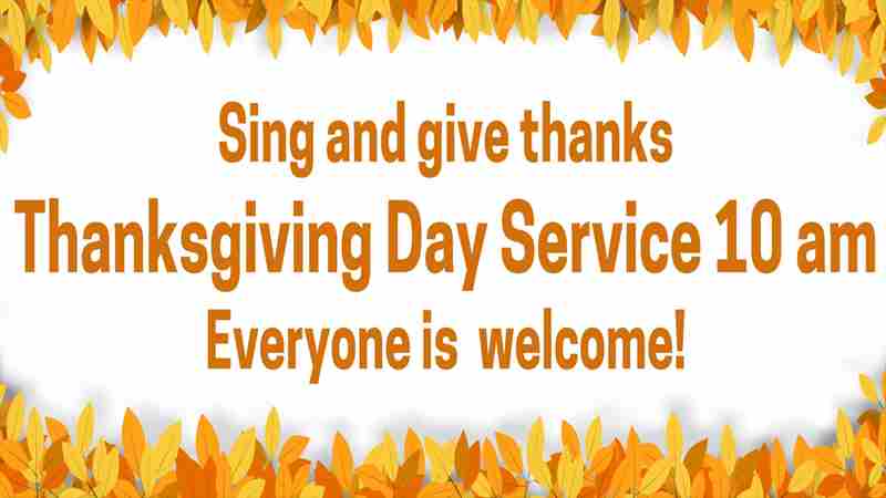 Sing and Give Thanks! in Petaluma on 28 Nov