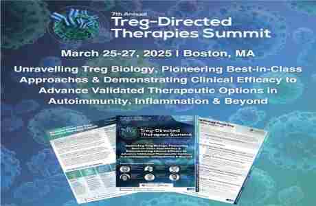 7th Treg-Directed Therapies Summit in Boston on 25 Mar