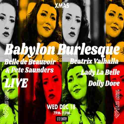 Blues and Burlesque Presents Babylon Burlesque Xmas Special in London on 18 Dec