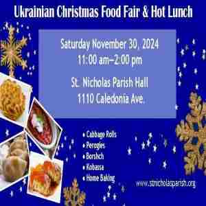 St. Nicholas Ukrainian Christmas Food Fair and Hot Lunch in Victoria on 30 Nov