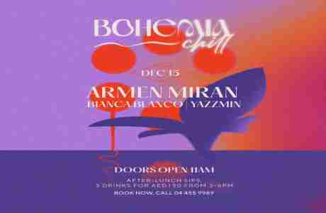 Bohemia Chill: Armen Miran, Bianca Blanco and Yazzmin in UAE on 15 Dec