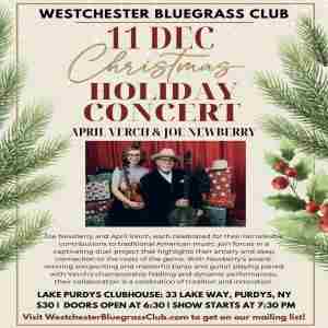 Westchester Bluegrass Club presents Newberry and Verch in Purdys on 11 Dec