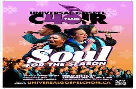 Universal Gospel Choir presents Soul for the Season in Vancouver on 14 Dec