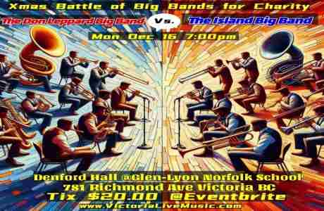 Xmas Battle of the Big Bands for Charity in Victoria on 16 Dec