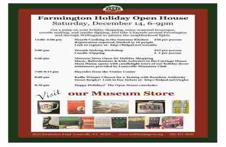 Farmington Holiday Open House in Louisville on 14 Dec