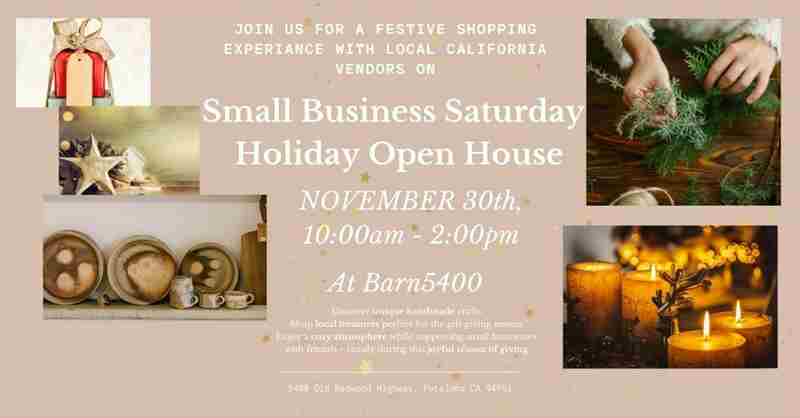 Artisan Holiday Open House at Barn 5400 in Petaluma in Petaluma on 30 Nov