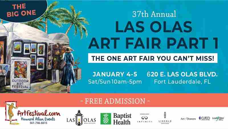 37th Annual Las Olas Art Fair Part I in Florida on 4 Jan