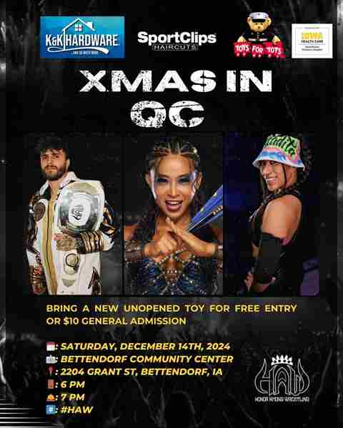 HAW Presents: Xmas In QC in Bettendorf on 14 Dec