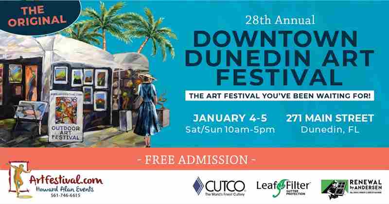 28th Annual Downtown Dunedin Art Festival in Florida on 4 Jan