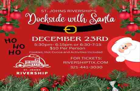 St Johns Rivership: Dockside with Santa on the Barbara Lee Paddlewheeler! in Sanford on 23 Dec