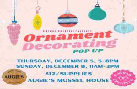 Ornament Making at Augie's! in Alexandria on 5 Dec