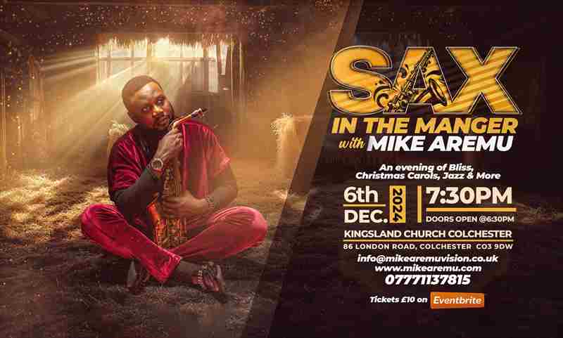 Sax In The Manger in Colchester on 6 Dec