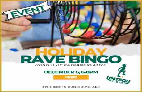 Holiday Rave Bingo at Lost Boy Cider in Alexandria on 6 Dec