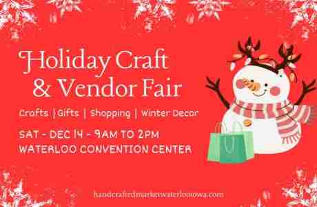 Holiday Craft and Vendor Fair in Waterloo on 14 Dec