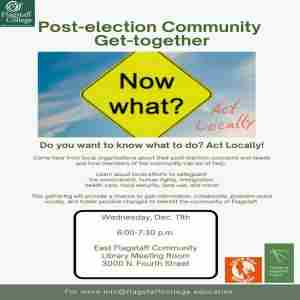 Post-election Community Get-Together in Flagstaff on 11 Dec