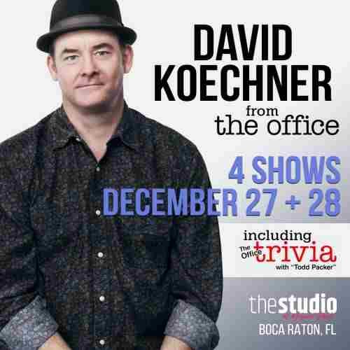 David Koechner from “The Office” and “Anchorman” in Boca Raton on 27 Dec