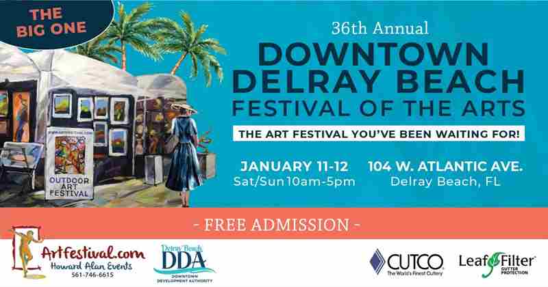 36th Annual Downtown Delray Beach Festival of the Arts in Florida on 11 Jan